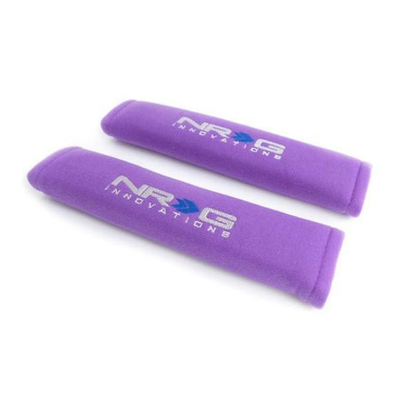NRG SBP-27PP 2.7 x 11 in. Seat Belt Pads, Purple - 2 Piece