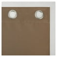 thumbnail image 5 of 54"x95" Blackout Kenneth Energy Saving Grommet Curtain Panel Barley Brown: Modern Polyester Curtain, 5 of 7