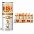 thumbnail image 5 of Pack of 12, Rise Brewing Co Salted Caramel Nitro Cold Brew Oat Milk Latte, 7 fl oz, 5 of 6