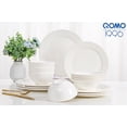thumbnail image 4 of GSHLGAO 16-Piece Porcelain Dinnerware Set, Modern White Plates and Bowls Sets for 4 (PWT1602), 4 of 8