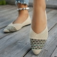 thumbnail image 7 of Women's Low Heel Loafers Breathable Pointed Toe Closed Soft Sole Summer Casual Slip On Comfortable Shoes, 7 of 7