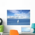 thumbnail image 1 of Lonely White Sail Infinite Wall Mural by Wallmonkeys Peel and Stick Graphic (24 in W x 16 in H) WM267506, 1 of 4