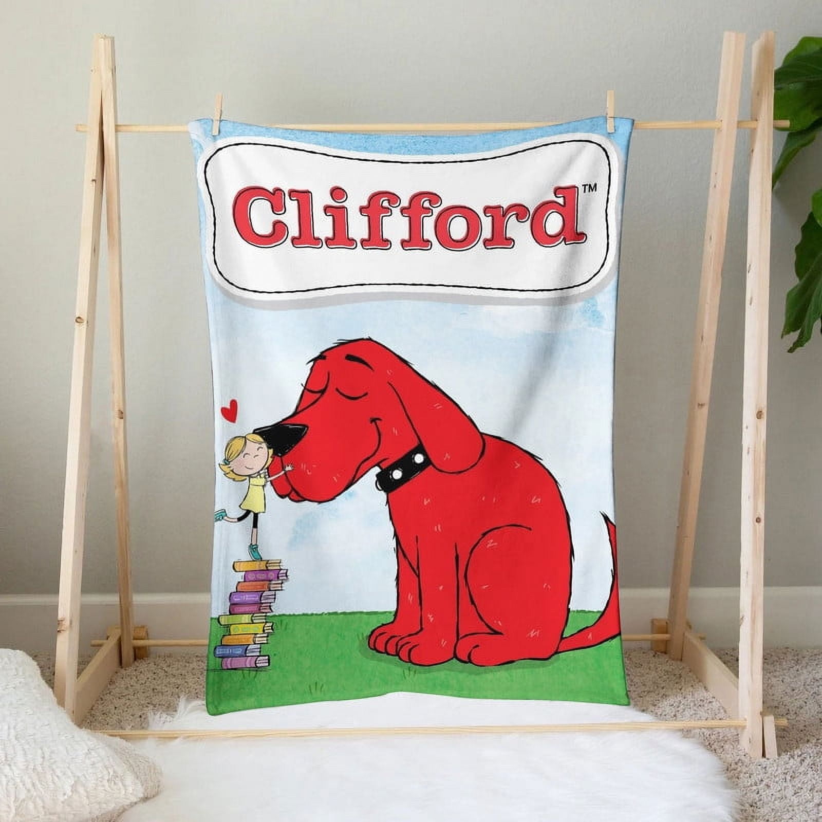 Clifford The Big Red Dog Throw Blanket Gifts for Fans Lover Girls Boys Women Present Hoodie Him Bed 50"x60"