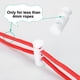 thumbnail image 1 of 20 piezas de bloqueadores de cordón de resorte de plástico, clips de extremo, tapones, sujetadores de doble agujero, deslizadores de cuerda, blancos, 1 of 7