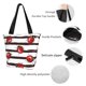 thumbnail image 2 of Balery Ladybugs on Black and White Striped1 Bolsa de Hombro con Diseño, Bolsa Grande y Duradera, Bolsa Versátil para Compras, 2 of 4
