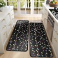 thumbnail image 4 of Kitchen Rugs Sets Of 2,Multicolor Christmas Light Pattern Anti Fatigue Kitchen Mat Rugs Non Slip Washable,Decorative Kitchen Floor Mats for Kitchen,Sink,Laundry,17"x47"+17"x47", 4 of 5