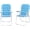Blue&white, variant on Webbed Lawn Chairs Set of 2, Foldable Metal Patio Chairs Stable Steel Outdoor Chair for Camping, Fishing, Beach, Poolside, Backyard and BBQ, Blue & white, 21 IN