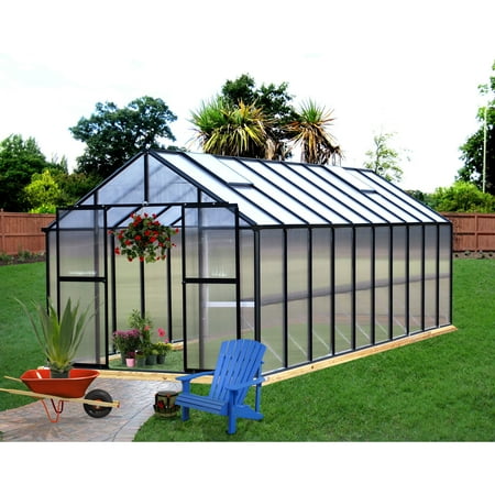 Riverstone Industries Monticello (8x20) Black Greenhouse