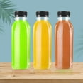 thumbnail image 2 of SENSETH 15pcs Empty Juice Bottles Refillable Water Bottles Take Out Bottles with Lids, 2 of 9