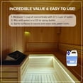 thumbnail image 4 of Sauna Cleaner - Makes 4 Gallons Concentrated Sauna Wood Cleaner - 32 oz All-Natural Cleaning Solution for Saunas - Safe for All Surfaces - Removes Grease, Sweat, & Dirt - Eucalyptus Scent, 4 of 5