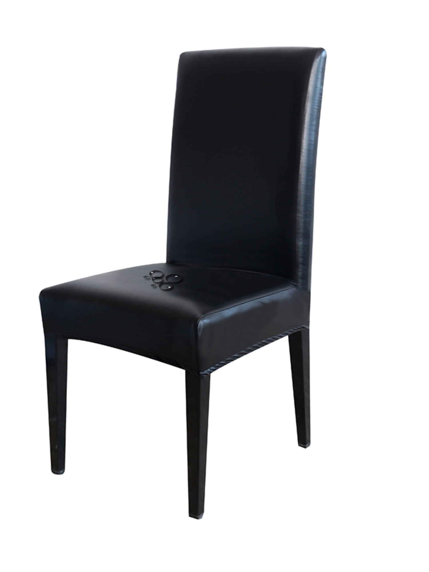 KBOOK Faux Leather Dining Chair Covers Waterproof Stretch Dining Room