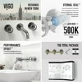 thumbnail image 6 of VIGO Matte Stone Vinca Composite Rectangular Vessel Bathroom Sink in White with Wall-Mount Faucet and Pop-Up Drain in Chrome, 6 of 10
