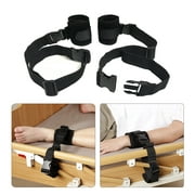 Medical Restraints Control Limb Holders Beds Bed Restraint for Hand, Feet (1 Pair - Black)