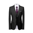 thumbnail image 5 of Men's Slim Fit 3-Piece Suit Set Business Formal Tuxedo Blazer Vest Pants Wedding Party Prom Casual, 5 of 7