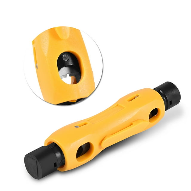 POCREATION Coax Coaxial Cable Wire Stripper Stripping Tool For RG59 RG6 RG7 RG11, Stripping Tool, Coaxial Wire Stripper