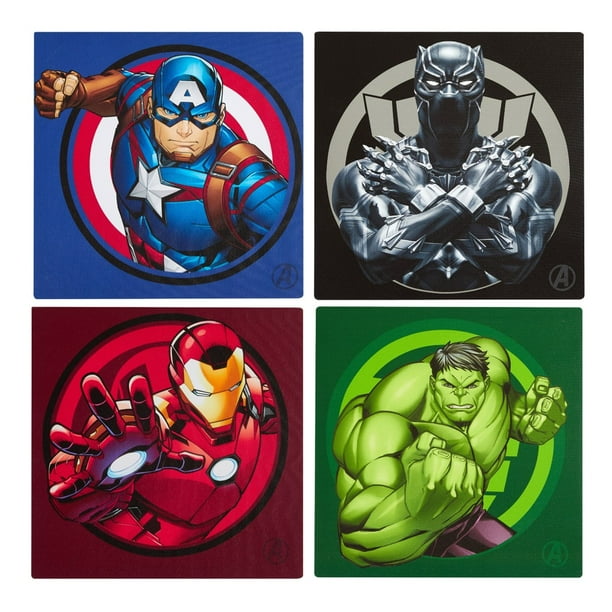 Marvel Avengers 4 Pack Canvas Wall Art