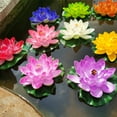 Artificial Lotus Flowers Water Lilies for Pond Pool , Realistic