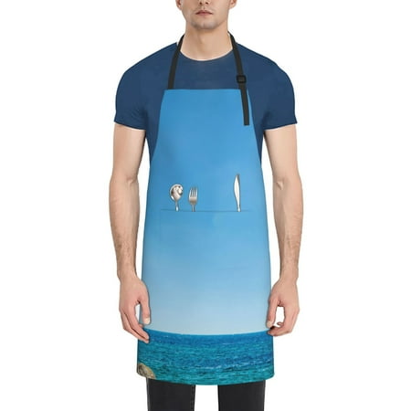 

Coaee Red And White Lighthouse for Waterproof Apron for Unisex Adult with Adjustable Bib Apron