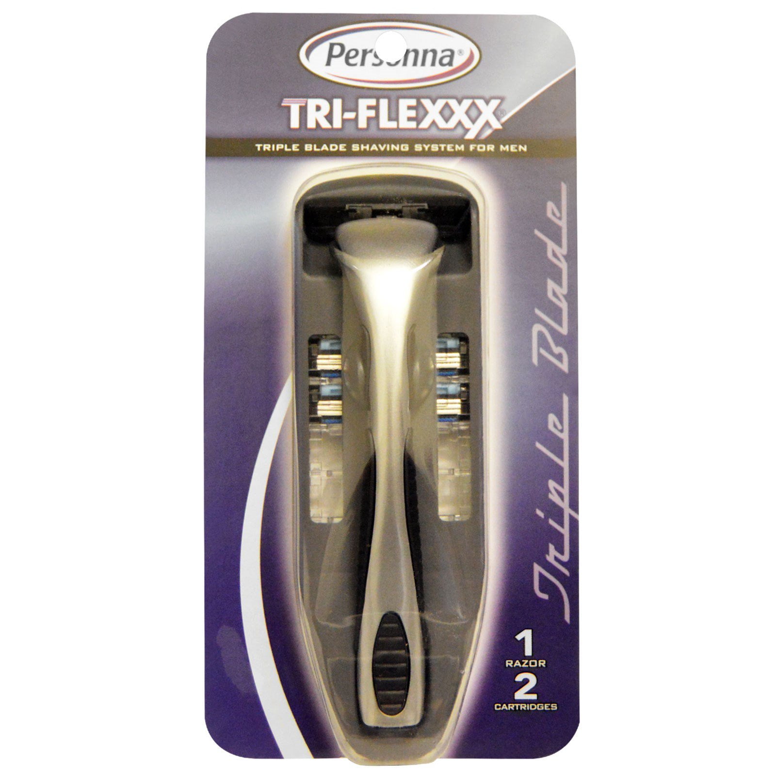 Personna Razor Blades, TriFlexxx, Triple Blade Shaving System For Men