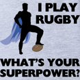 thumbnail image 2 of CafePress - Rugby Superhero - Cute Infant Baby Football Bodysuit, 2 of 3
