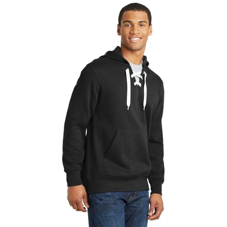 Sport tek lace sales up pullover hooded sweatshirt