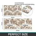 thumbnail image 7 of Orange Paisley Pattern Kitchen Rugs Sets Of 2,Anti Fatigue Kitchen Mat Rugs Non Slip Washable,Decorative Kitchen Floor Mats for Kitchen,Sink,Laundry,17"x30"+17"x47", 7 of 7
