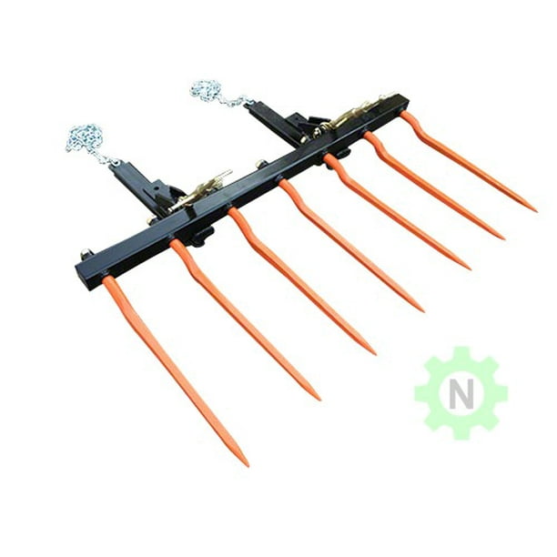 60" Manure / Debris Fork For Loader Bucket 7 x 36" CKD Spikes