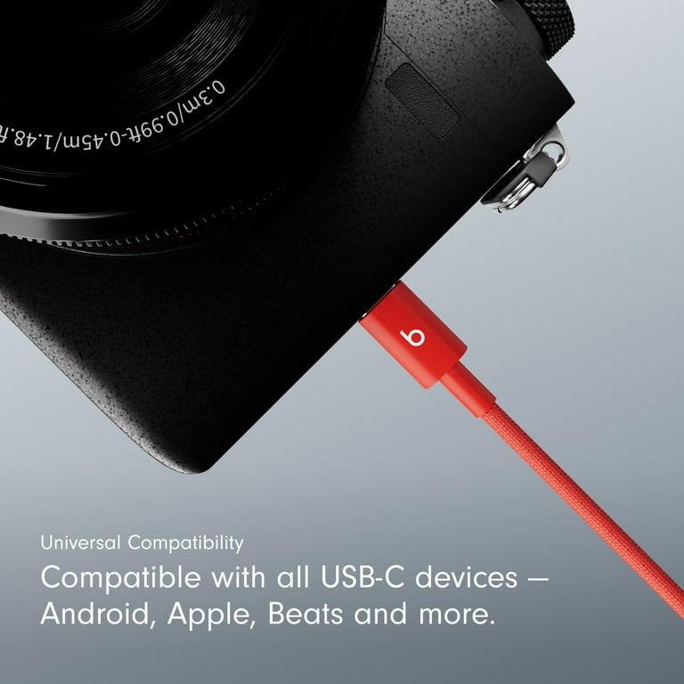 Beats USB-C Woven Cable 5ft Rapid Red photo 3