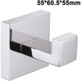 thumbnail image 1 of Deckon - Gancho para toallas de baño de acero inoxidable, cuadrado, para ropa, toalla, abrigo, albornoz, armario, armario, soporte para esponja, para baño, cocina, garaje, resistente, montado en la pared, acabado cromado pulido Kuyhfg Bienvenido a Kuyhfg, 1 of 5