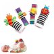 thumbnail image 1 of Juego de 4 piezas de calcetines, juguetes de peluche para bebés recién nacidos, reloj para bebés con correa para la muñeca, calcetines, calcetines, 1 of 2