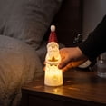 thumbnail image 6 of WWV Christmas LED Figurine Table Lamp Soft Glow Holiday Desktop Decor Indoor Mantel Shelf Festive Ornament Gift for Family Friends Christmas Decoration Lovers, 6 of 7