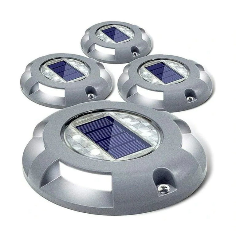 4 Pack LifeProof LED Driveway Deck Weatherproof Solar Light