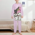 thumbnail image 2 of Kuromi And My Melody Hooded Union Suit Pajama Soft Comfy PJs Sleepwear, 2 of 7
