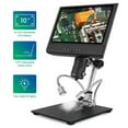thumbnail image 3 of LCD Digital Microscope, Soldering Microscope Industrial Highly Sensitive 0-4X Adjustable Zoom 1080P 180 Degree With 2 Optical Lenses For Electronics Repair, 3 of 8