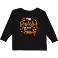 thumbnail image 3 of Inktastic I'm Grateful for My Family in Orange with Fall Leaves Boys or Girls Long Sleeve Toddler T-Shirt, 3 of 5