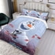 thumbnail image 3 of Olaf Conjunto de sábanas temático, trío de piezas, cómodo y amigable con la piel, diseño único, regalo de decoración para el hogar para familiares, amigos y fans,140cm *210cm, 3 of 6
