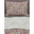 thumbnail image 3 of Nature Art Comforter & Sham Bedding Set, Monarch Butterflies Flying on Spring Leaves Romantic Wedding Freedom, 3 pcs Duvet Set Microfiber Filling Quilt, 5 Sizes, Warm Taupe Blush Cream, by Ambesonne, 3 of 4