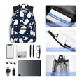 thumbnail image 4 of Disketp Swan Mochila Ligera Clásica con Múltiples Bolsillos, Mochila Casual para Hombre y Mujer, Ideal para Escuela, Trabajo y Viajes, 4 of 6