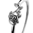 thumbnail image 5 of Designice Sterling Silver Ring,925 Silver Rings for Women,Rose Flower Leaf Design Rings for Women,Size-6, 5 of 7