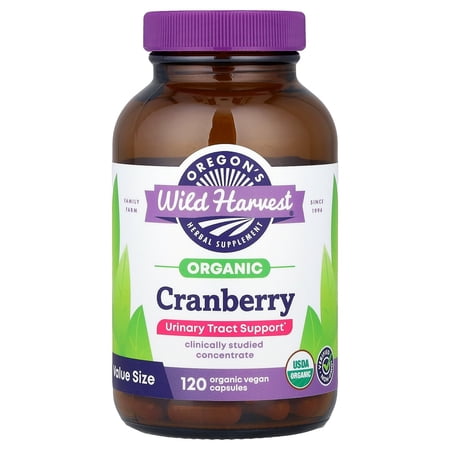 Oregon's Wild Harvest Organic Cranberry, 120 Organic Vegan Capsules