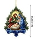 thumbnail image 3 of Christmas Transparent Printing Christmas Decoration Pendant Nativity Scene Decoration Commemorative Flat Pendant, 3 of 6