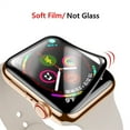thumbnail image 2 of 2 Pcs Soft Glass For Apple Watch 7 45mm 41mm iWatch series 6 5 4 3 se 44mm 40mm 42mm 38mm 9D HD Full Film Apple watch Screen Protector, 2 of 6