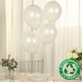 thumbnail image 2 of Efavormart 50 Pack White Biodegradable Balloons, Eco-friendly Thickened Extra Strong Latex Helium Party Balloons - 12", 2 of 9