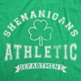 thumbnail image 2 of Womens Tee Shenanigans Athletic Department Funny St Patricks Day Graphic T Shirt Womens Graphic Tees, 2 of 9