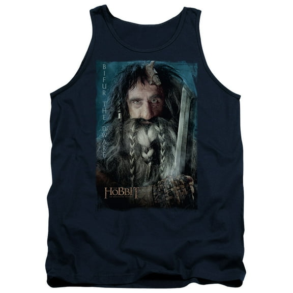 The Hobbit Bifur Adult Tank Top Navy