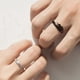 thumbnail image 4 of Pareja de anillos a juego para el hombre la mujer personalizada ajustable Sol Luna Anillo Set Ángel Diablo anillos abiertos Pareja de anillos de promesa a juego para el novio novia regalos, 4 of 8