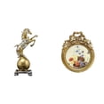 thumbnail image 1 of Estatua De Caballo De Estilo Europeo Ornamentada, Artesanía Coleccionable De Resina, Figura Decorativa Para Escritorio Y Pared, Ideas Modernas Para Regalos De Boda., 1 of 8