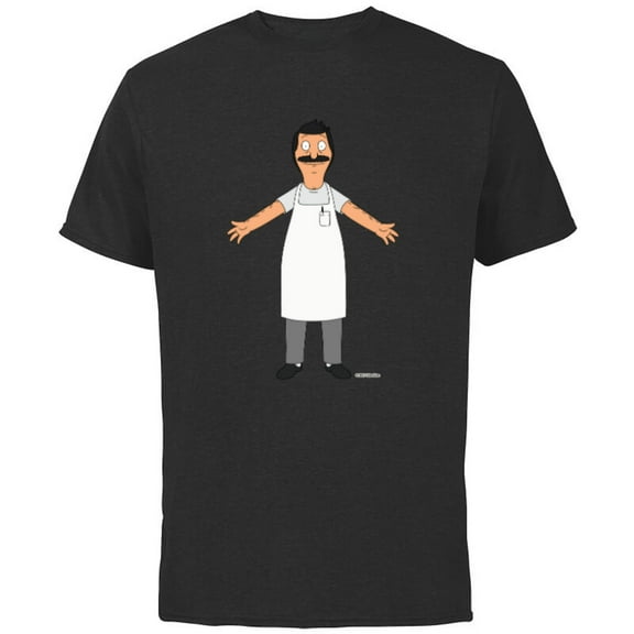 Bob’s Burgers Bob Belcher Hug - Short Sleeve Cotton T-Shirt for Adults - Customized-Black