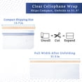thumbnail image 2 of Rollo de celofán FIESTA WRAPS transparente (80 cm x 34 m), 2 of 9