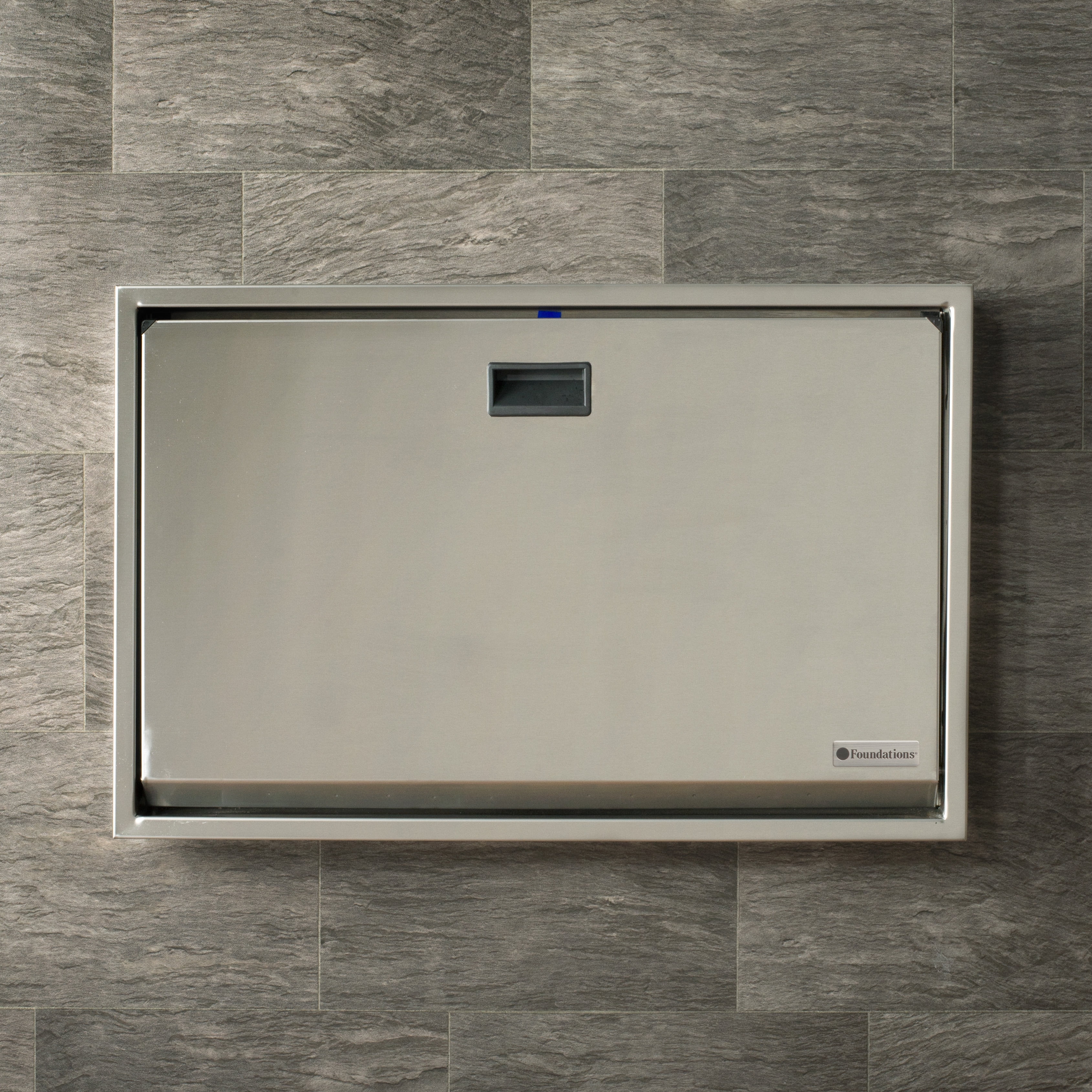 Foundations Premier Horizontal Baby Changing Station, Wall-Mount, 100SS-SM, Stainless Steel